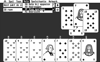 Klaverjassen atari screenshot